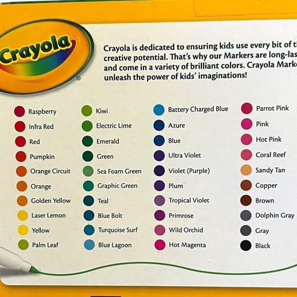 Crayola Ultra-Clean Fine Line Washable Markers, Assorted, 40 Count Easy Clean Up - Picture 5 of 7